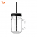 Bicchiere a forma barattolo - 400ml - TROPICAL TWIST