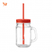 Bicchiere a forma barattolo - 400ml - TROPICAL TWIST