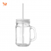 Bicchiere a forma barattolo - 400ml - TROPICAL TWIST