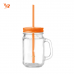 Bicchiere a forma barattolo - 400ml - TROPICAL TWIST