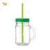 Bicchiere a forma barattolo - 400ml - TROPICAL TWIST