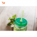 Bicchiere a forma barattolo - 400ml - TROPICAL TWIST