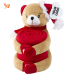 Peluche Cervo con coperta in pile, a tema natalizio - 99B2532