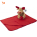 Peluche Cervo con coperta in pile, a tema natalizio - 99B2532