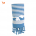 Telo mare/pareo con spugna in cotone    