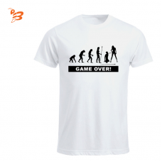 T-Shirt - Bianca con stampa - <BR>Disponibile in versione Uomo Tema: Addio al celibato
